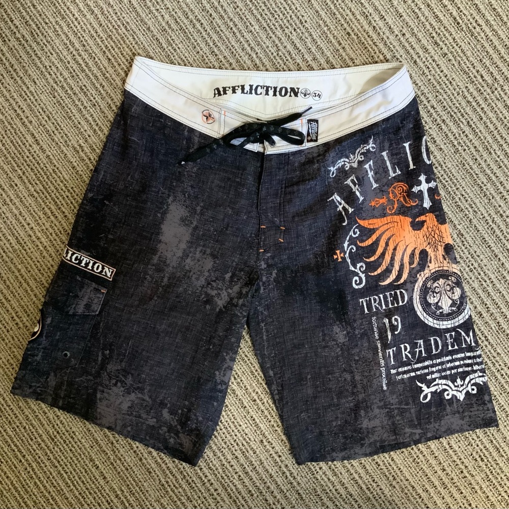 Affliction Men’s Swim Trunks